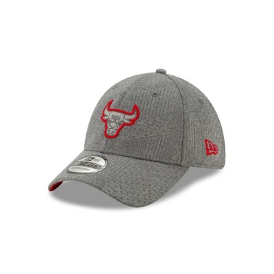 Chicago Bulls Gorra | New Era NBA Authentics Training Series 39thirty Stretch Fit Cap Mexico - Grises